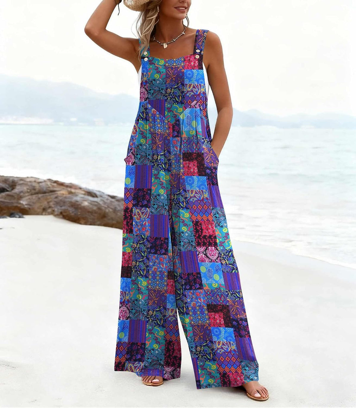 Women's Overalls Boho Summer Jumpsuits Cute Casual Outfits Rompers