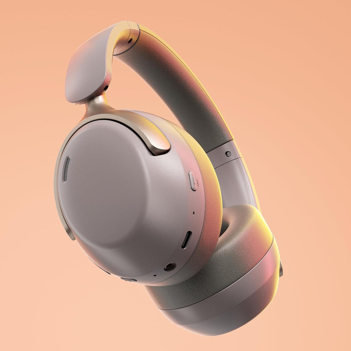 QC30 Hybrid Active Noise Cancelling Headphones, 60H Playtime, Built-in Mic, Wireless Over Ear Headsets with