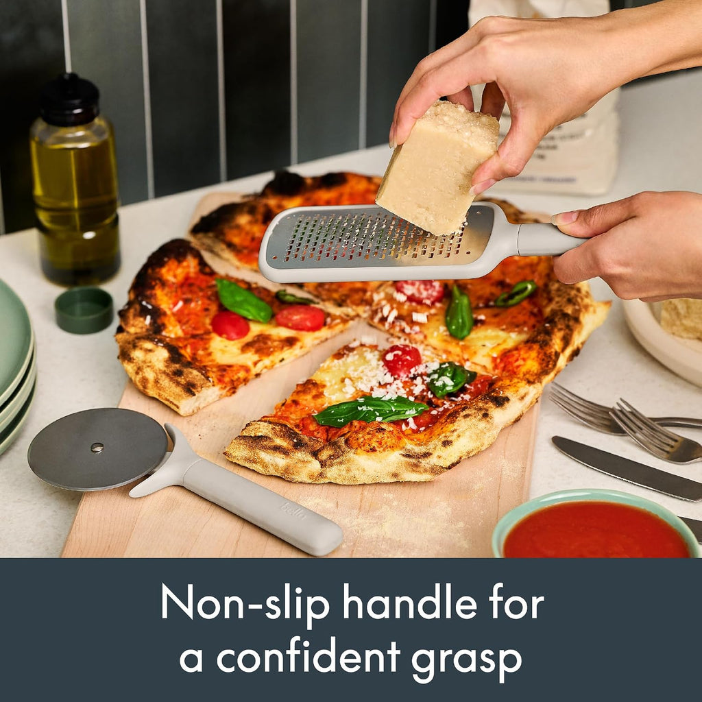 7-Piece Modular Gadget Set, Grater, Pizza Cutter, Ice Cream Scoop, Peeler, Shears, Bottle Opener, Crock with
