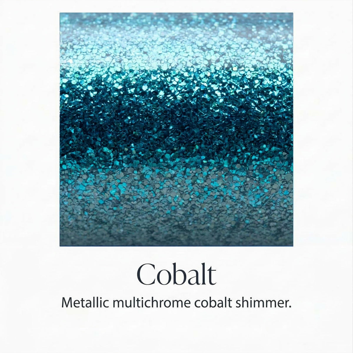Cobalt Glitter Lash Mascara Top Coat - Thin Wand Quick Dry