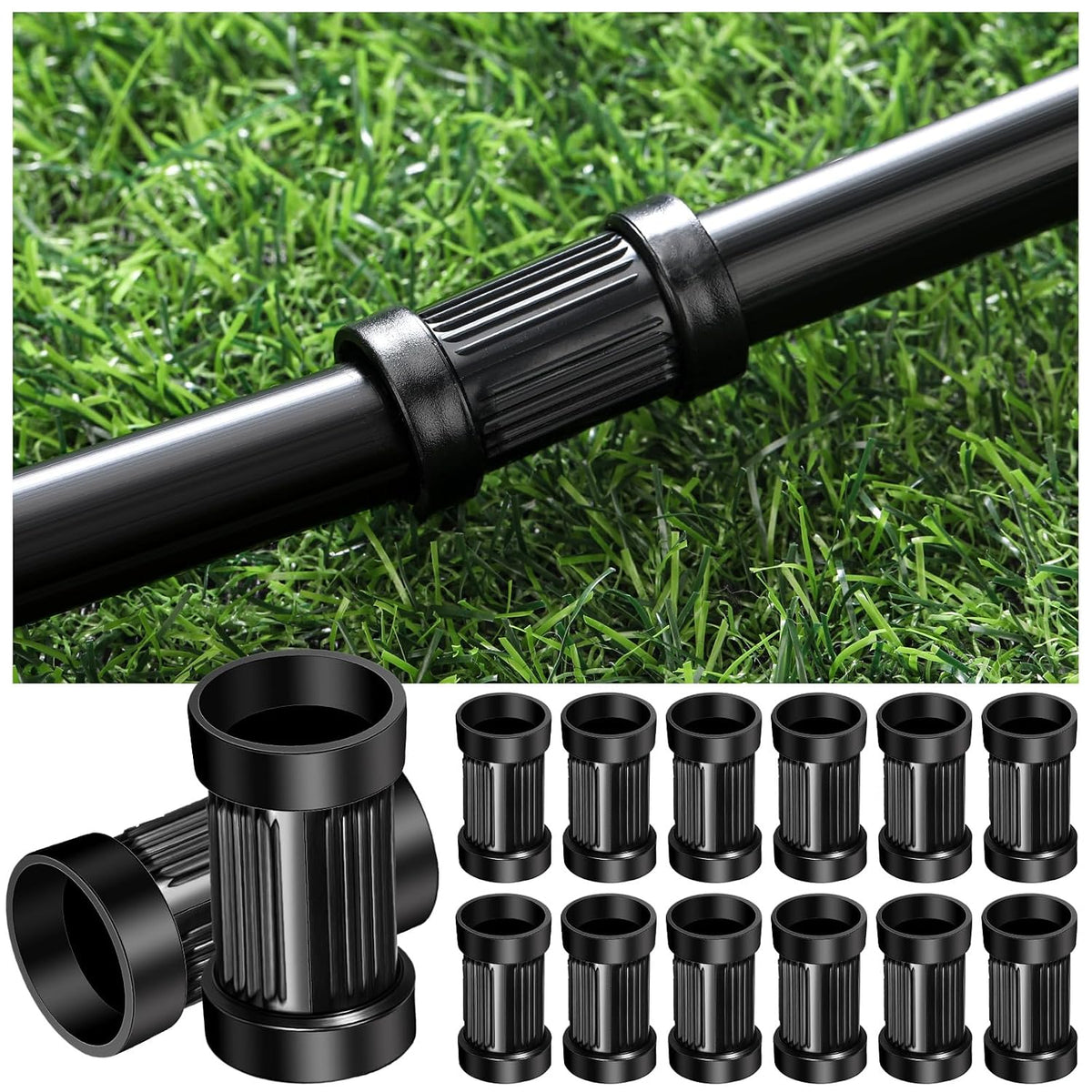 Pangda 25 Pack Drip Irrigation Compression Coupling, Compression Coupling