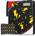 Trading Card Binder 9 Pocket,Card Binder 900 Pockets,Card Book Holder Cards with 50 Removable Sleeves,3-Ring Zip