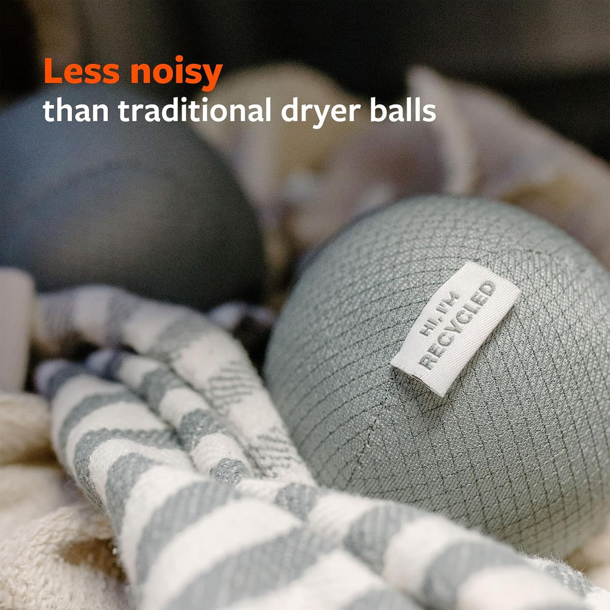 Quiet Giant Anti-Static Dryer Balls, Removes Static, Vegan