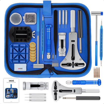210 PCS Watch Repair Kits, Including Watch Battery Change Kit, Watch Case Opener, Link Remover, Spring Bar Tools