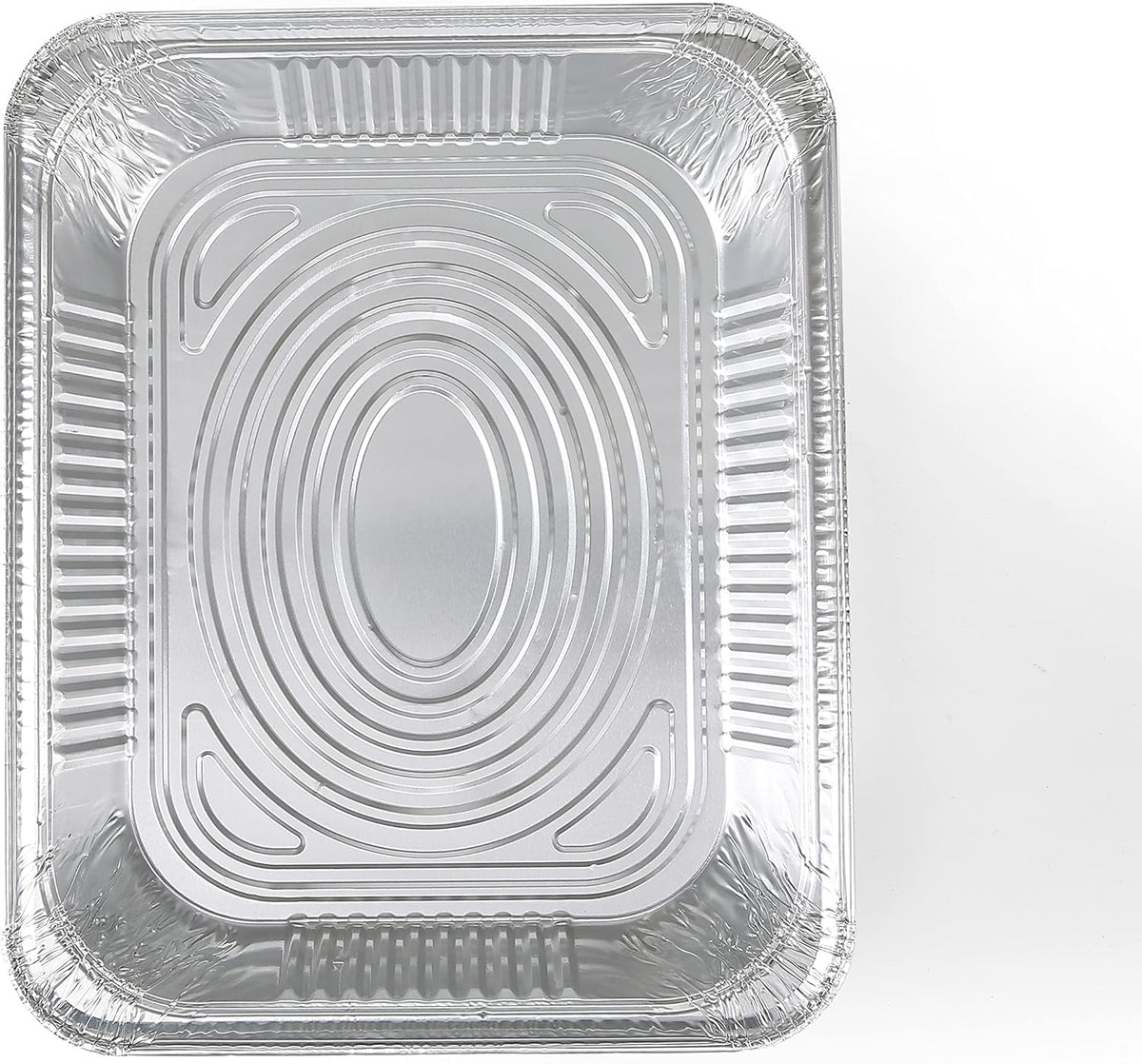 Disposable Half Size Aluminum Steam Pans, Deep Heavy Duty Foil Pans for Steaming, Baking, Roasting, Meal Prep