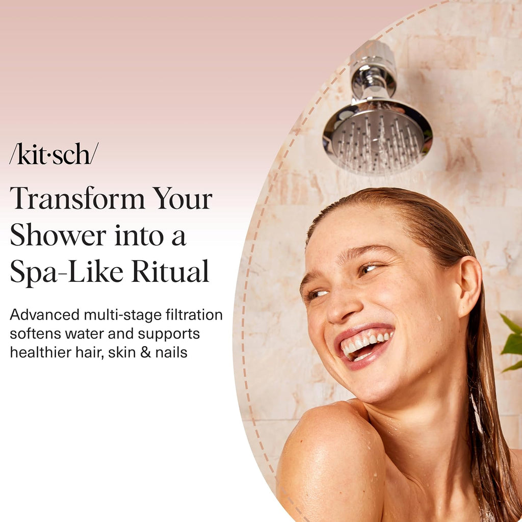 Shower Filter Head for Hard Water | Filtered Shower Head – Chrome