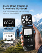 FAM-02 Handheld Anemometer for HVAC, Drone Flying & Sailing