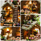 DIY Miniature House Kit for Adults Mini House Snow Tree House