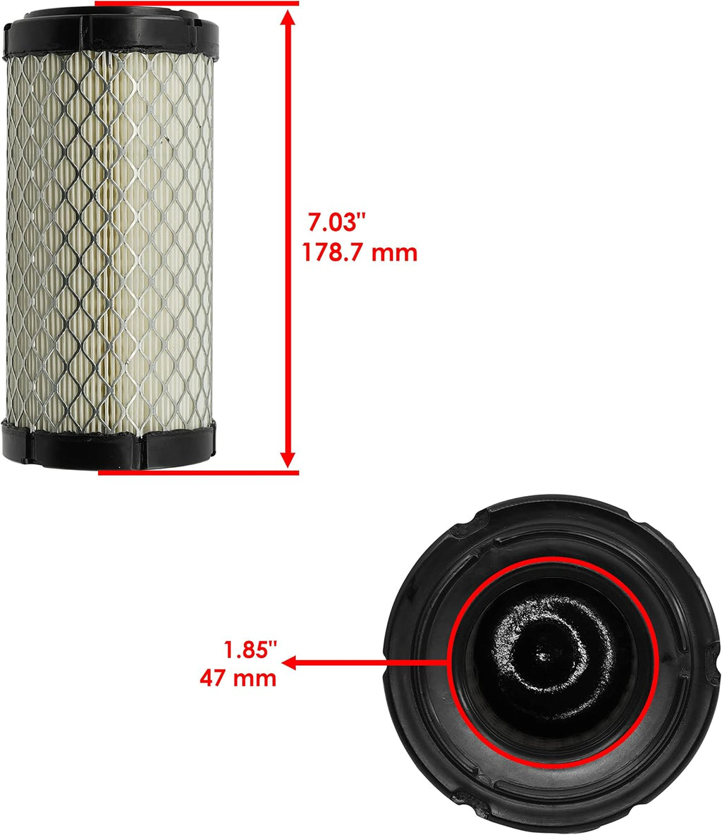 Caltric Air Filter Compatible with Ariens Compatible with Gravely 21512500 21548200 Qty 2