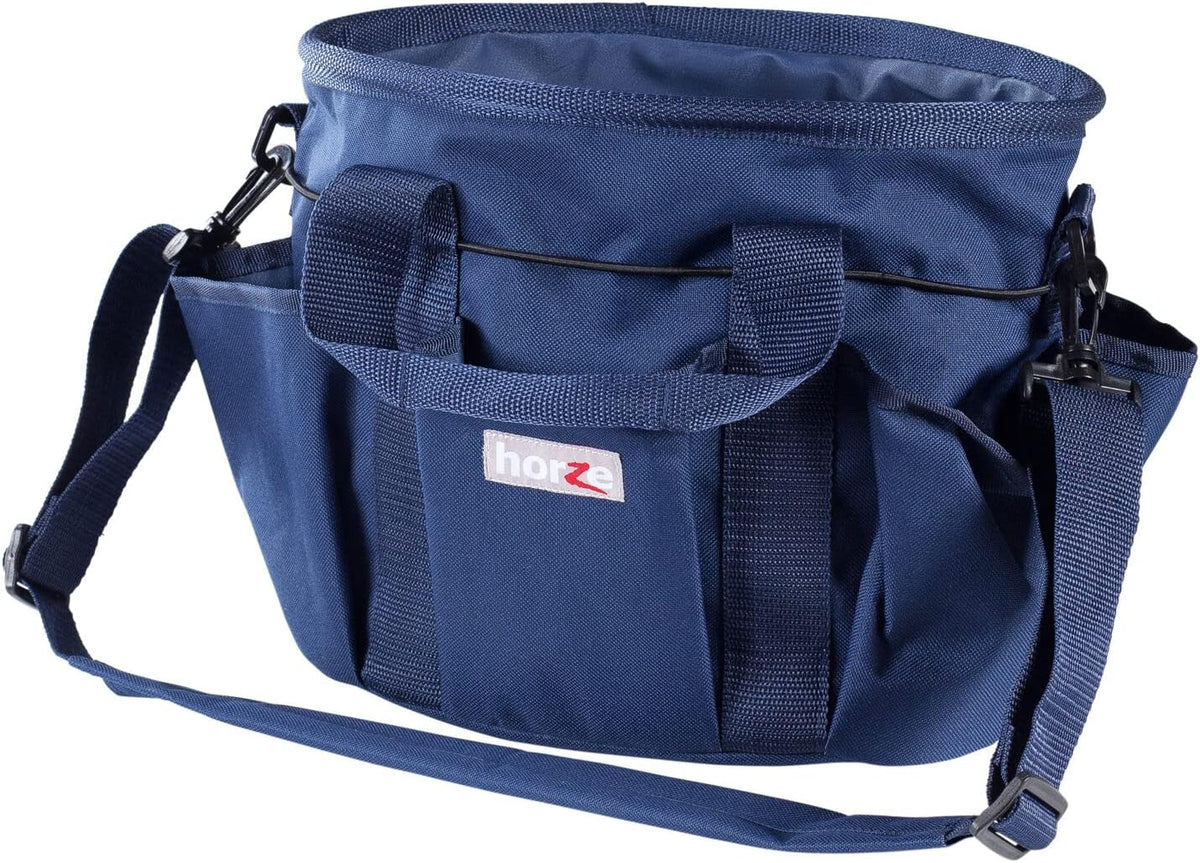 Horse Grooming Bag, 6 Outer Pockets, Adjustable Shoulder Strap