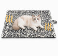 Self Warming Cat Bed, Thick Quiet Non-Electric Mat, 22 x 18 In, Black/White