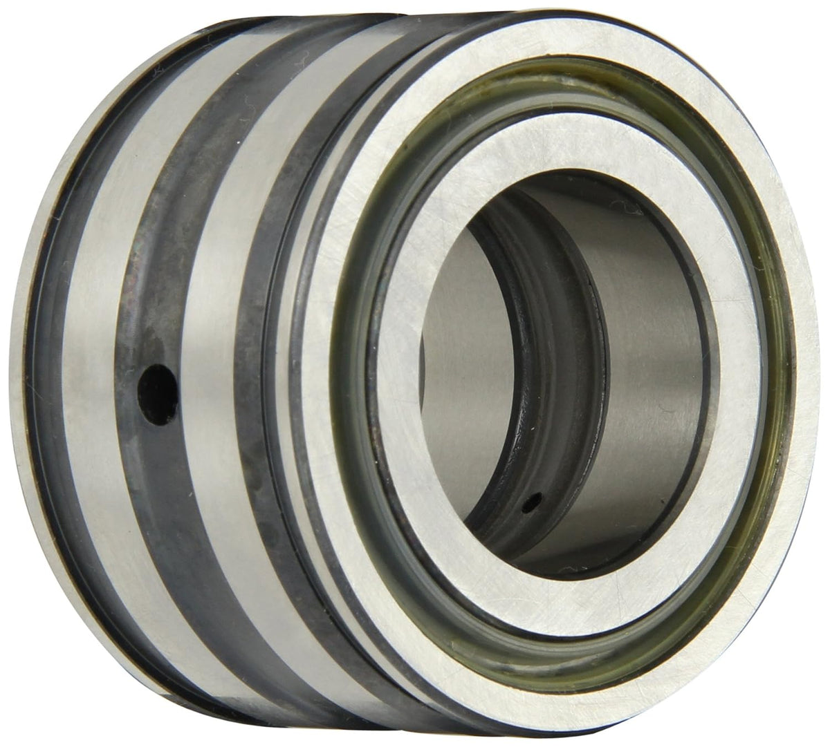 INA SL045006PP Cylindrical Roller Bearing, Double Row, Fixed, Normal Clearance, Open End, Double Sealed, Oil Hole, Metric, 30mm ID, 55mm OD, 34mm Width, 7500rpm Maximum Rotational Speed, 15500lbf Static Load Capacity, 11700lbf Dynamic Load Capacity