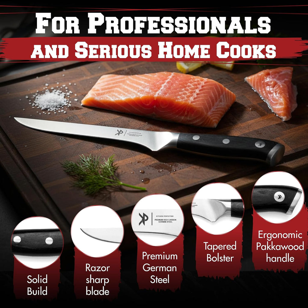 6” Boning Knife for Meat Cutting, Fillet & Deboning