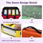 4 Pcs First Aid Pouch Set,Color-Coded Medical Bag for Emergency Kits
