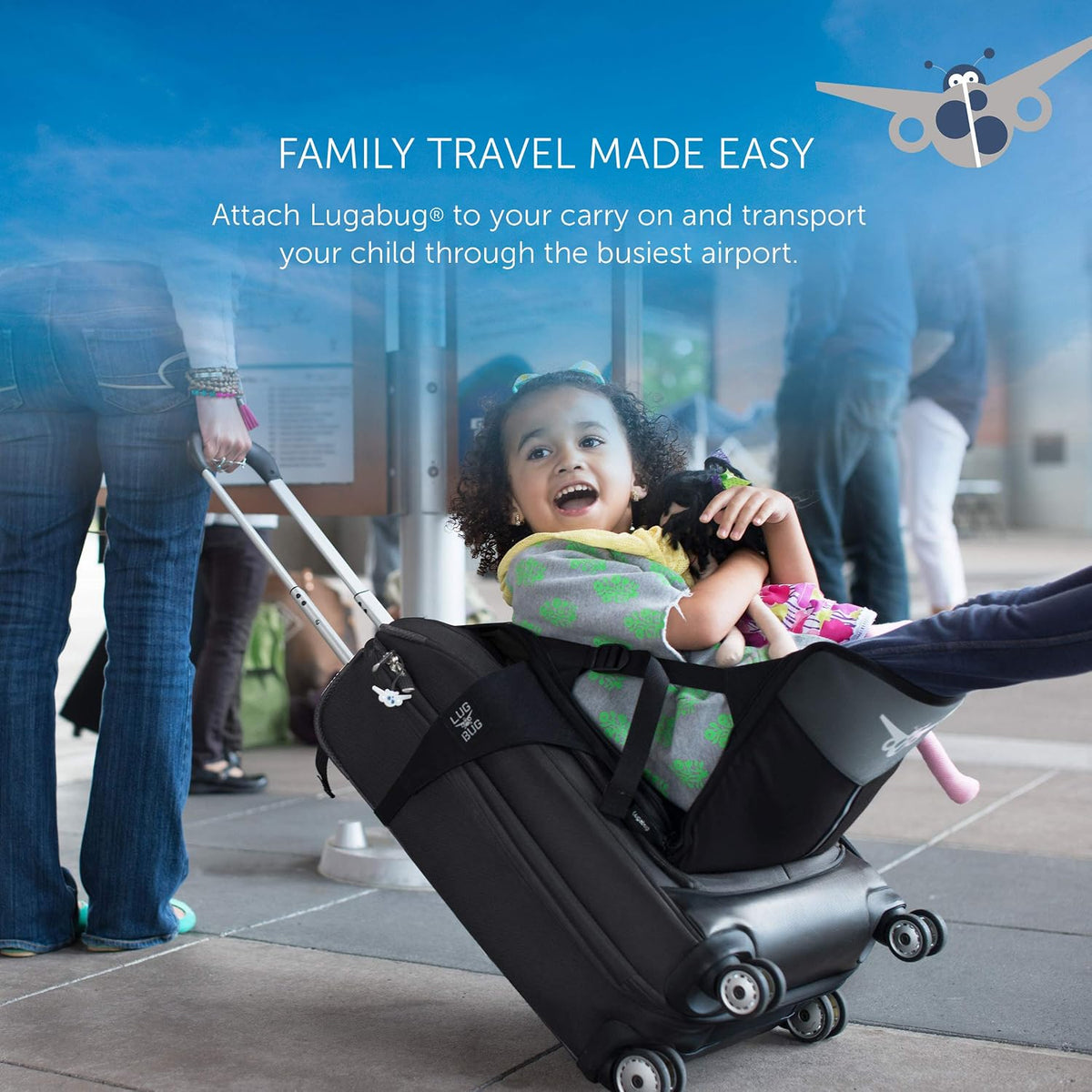 Travel Seat for Kids, The Original and Patented Ride-On Suitcase for Toddlers, Child Carrier for Carry-On Luggage