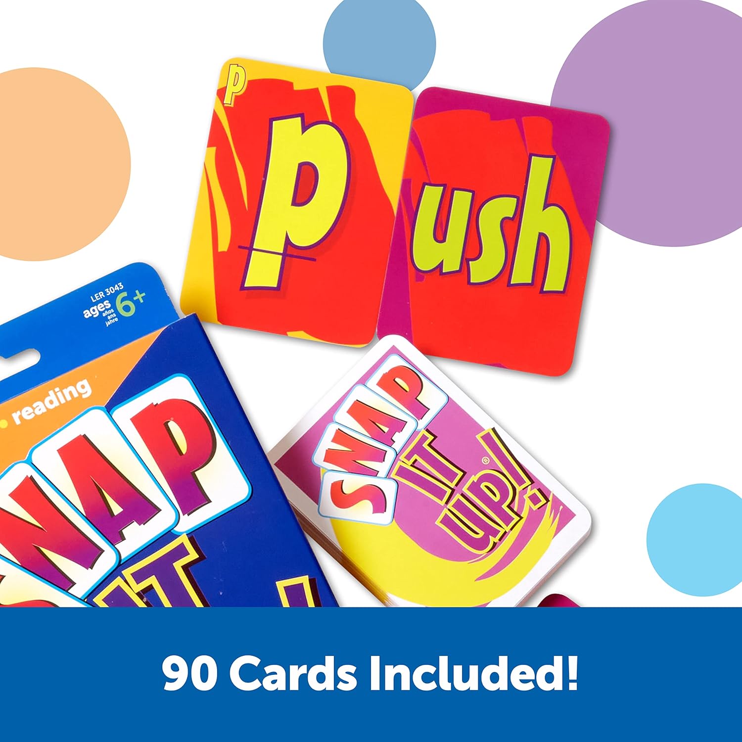 Snap It Up Phonics - Reading Card Game, Sight Words Flash Cards, Phonics Family Board, ABC Classroom Must Haves