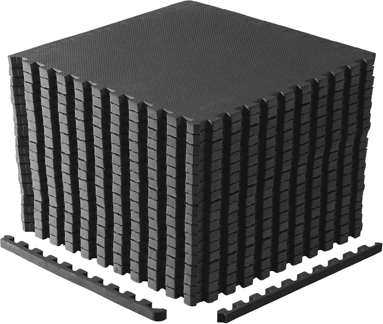Puzzle Exercise Mats | 1” Thick EVA Interlocking Foam Tiles for Home Gym Flooring | Multiple Options