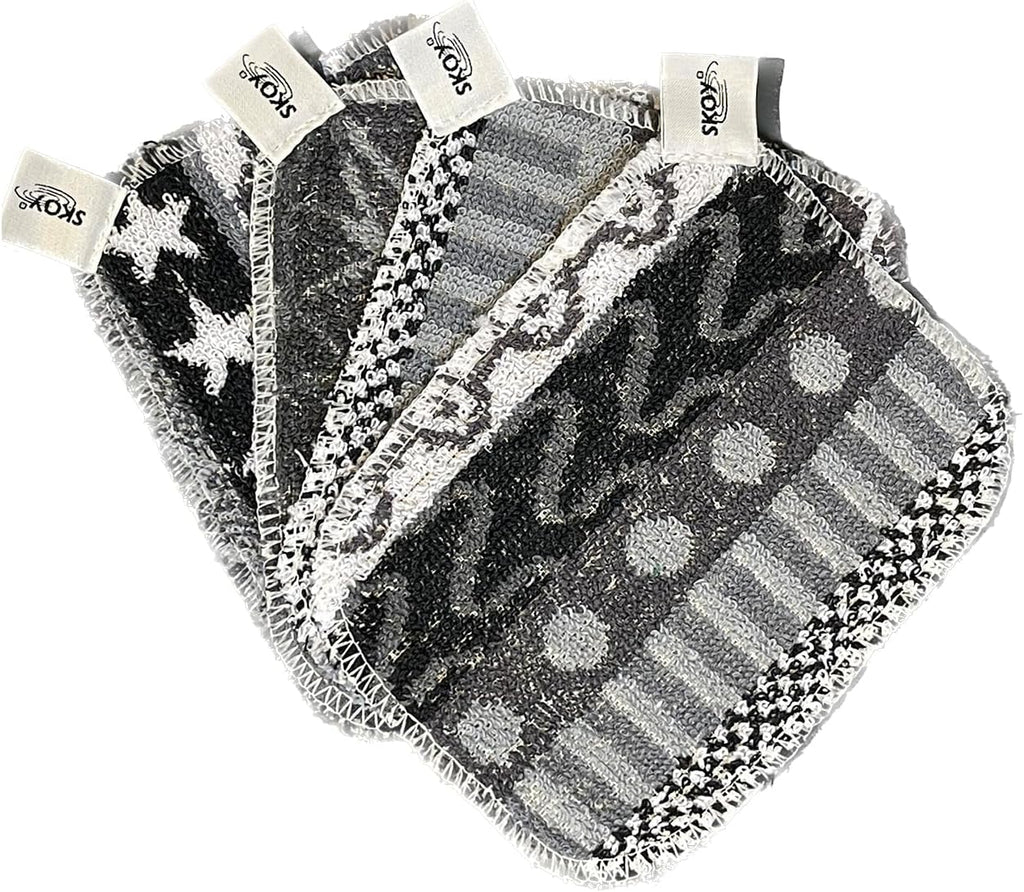 Scrub, 4-Pack Reusable, Non-Scratching Dish Scrubber for Kitchen and Household Cleaning, Planet-Friendly, Dishwasher