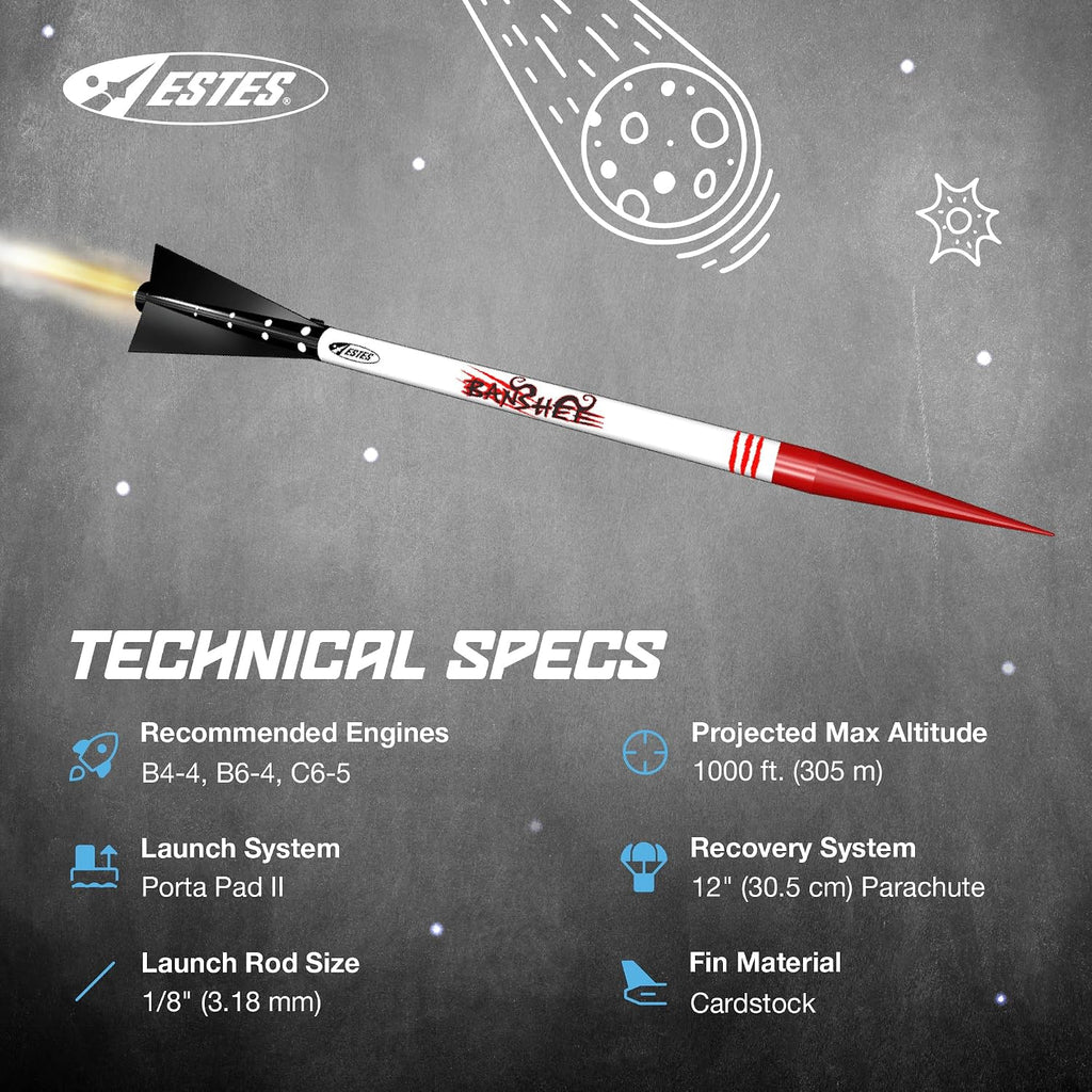 1303 Banshee Intermediate Model-Rocket Kit