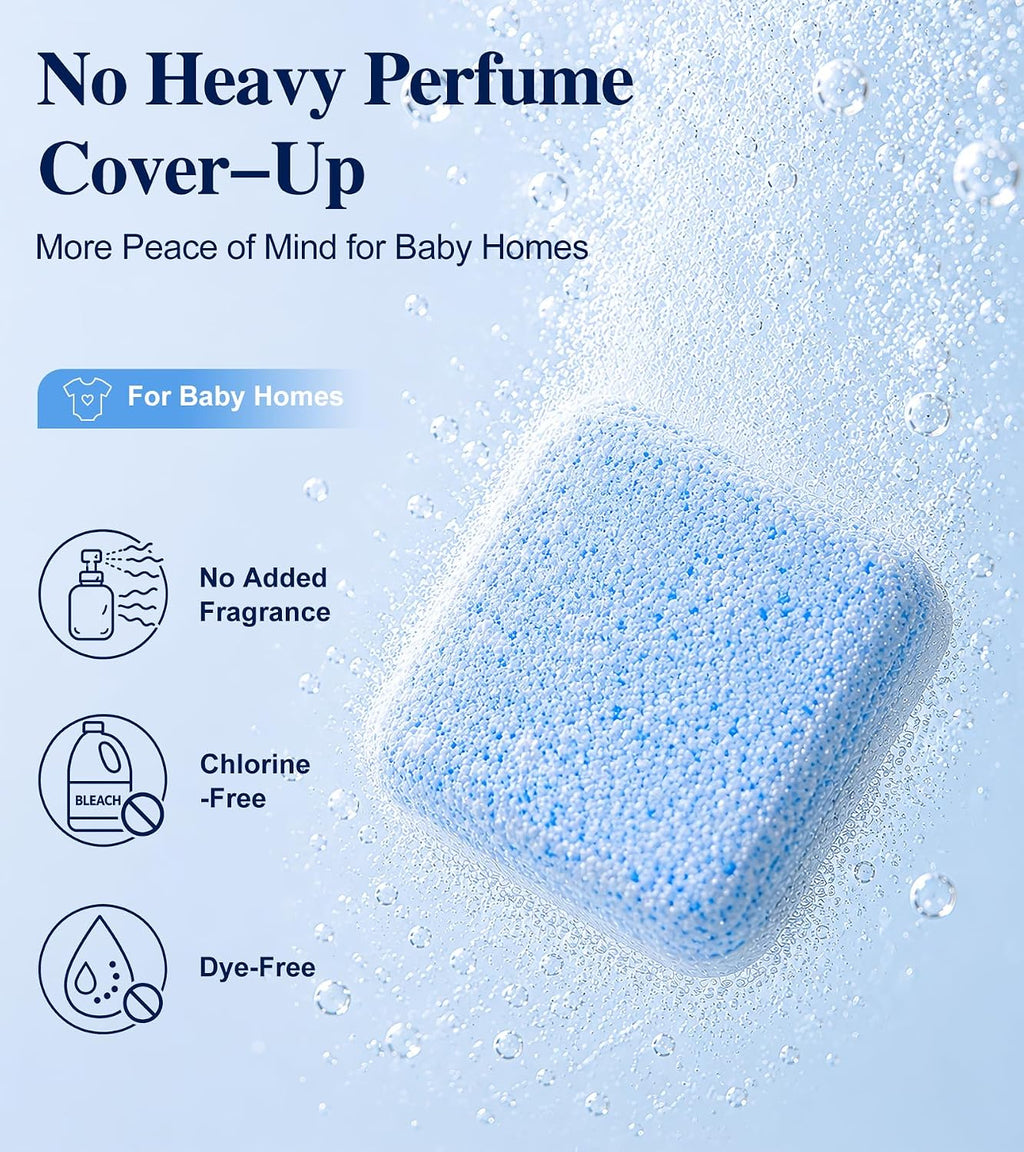 Enzyme Washing Machine Cleaner Tablets, Large 15g Each, More Power