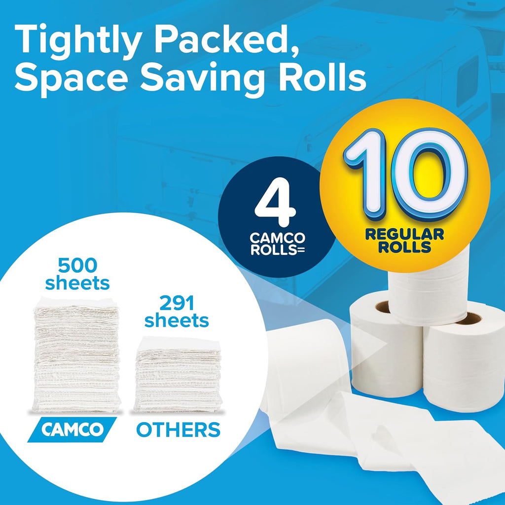 RV Toilet Paper - 16-Rolls - Quick Dissolve - Made in the USA