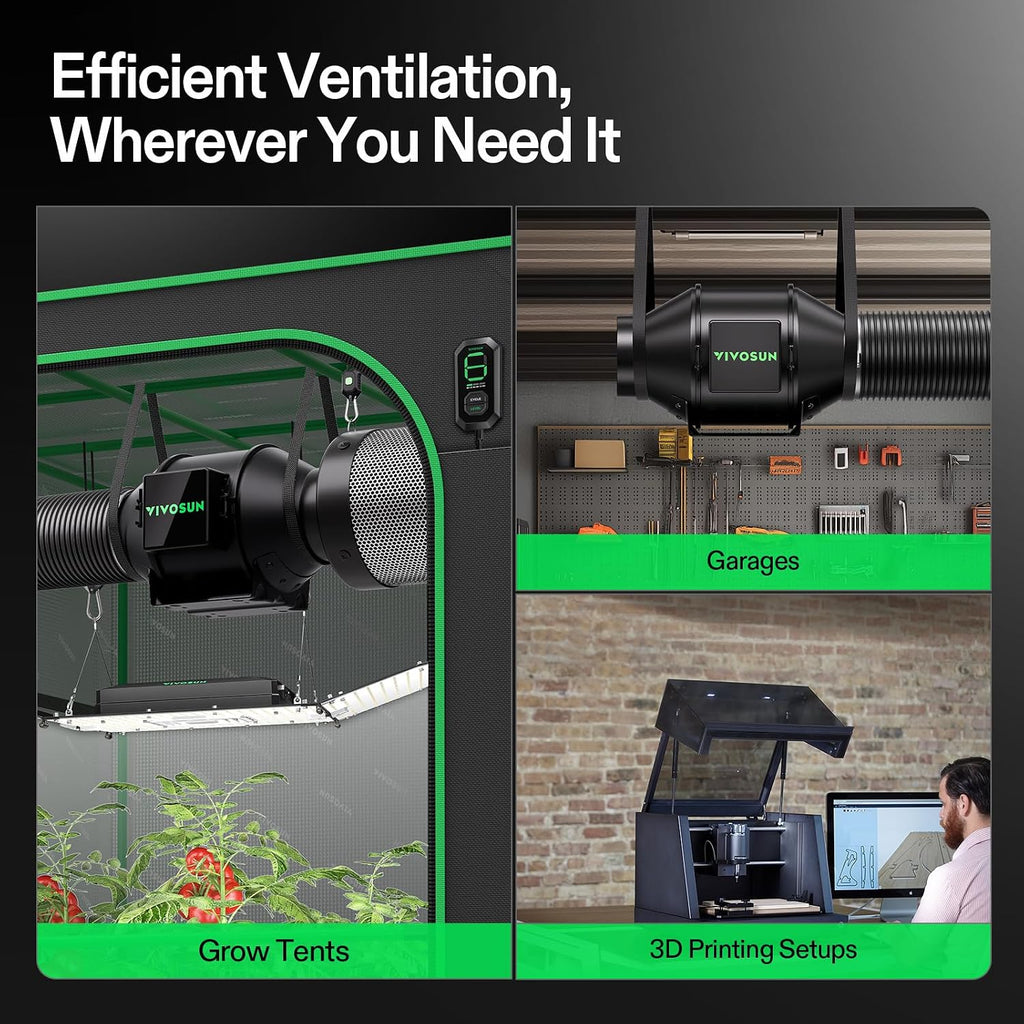 G4 Air Filtration Kit, Inline Fan, Controller, Carbon Filter, Duct | AeroZesh Inline Fan, Speed Controller, Carbon