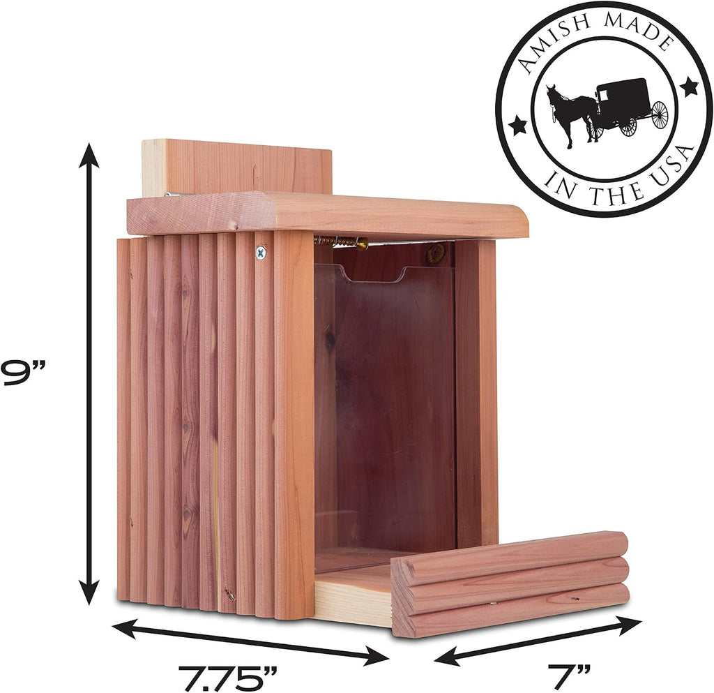 Cedar Squirrel Snacker Feeder, Squirrel Feeder, 2.75 LB