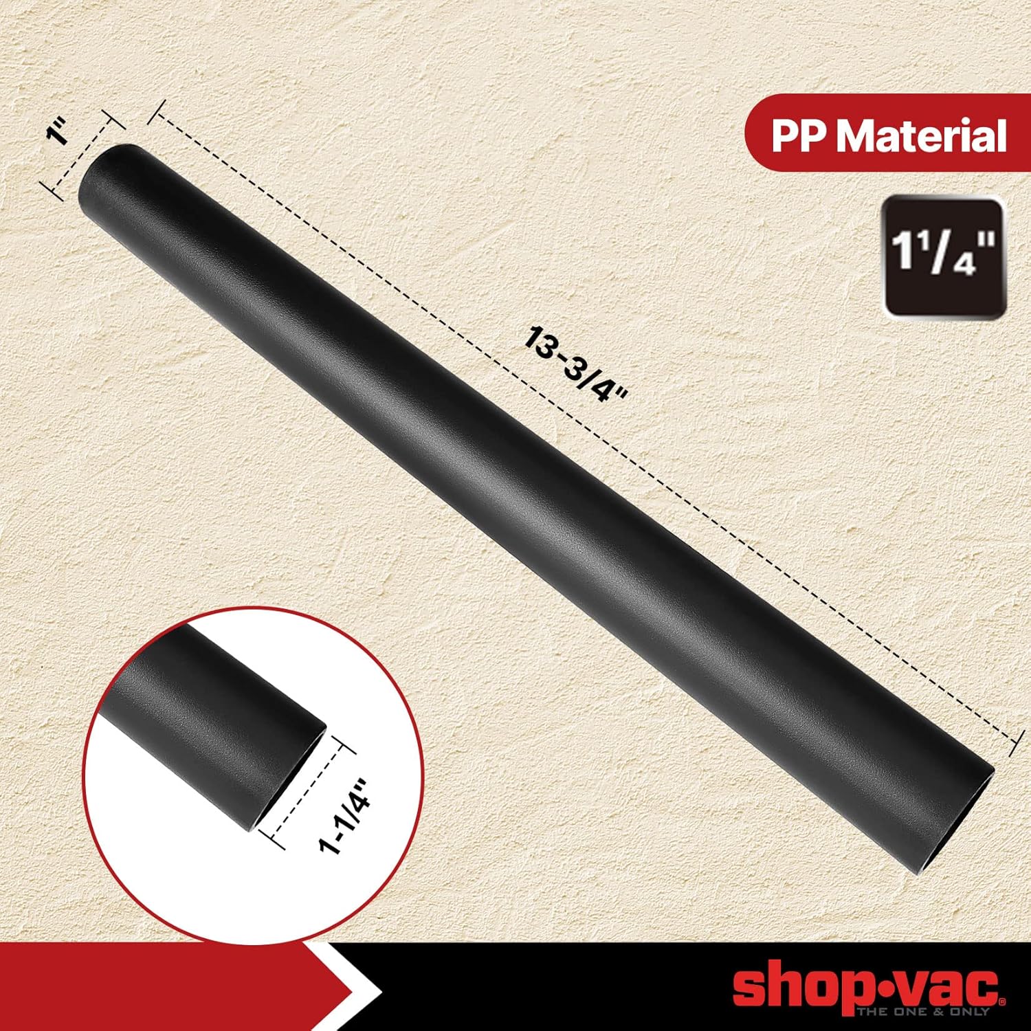 Shop Vac 1-1/4" Crevice Tool with 2 Extension Wands