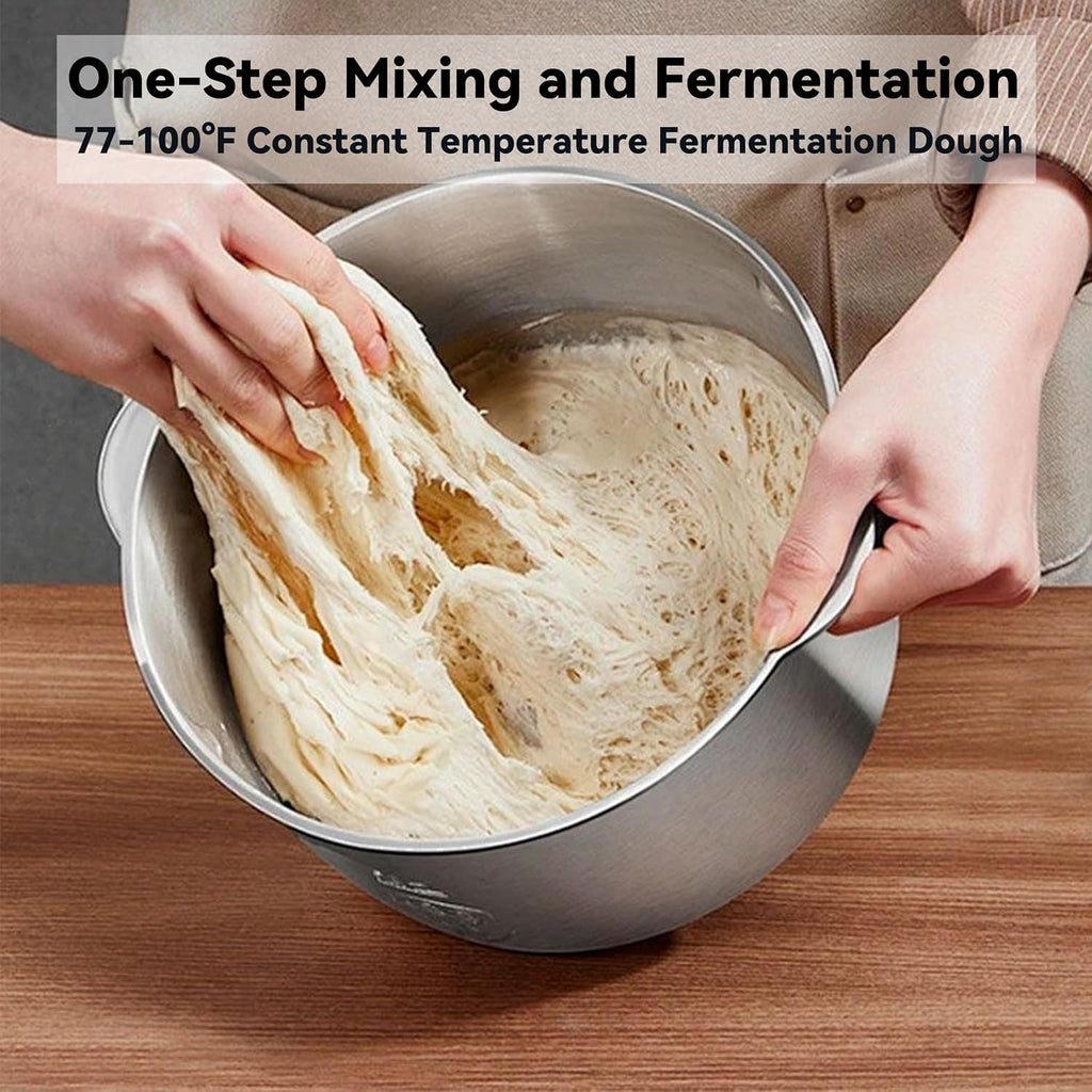 Dough Mixer 7.4QT Large Capacity Electric Dough Maker with Ferment Function for Baking Bread Dough&Pizza Dough