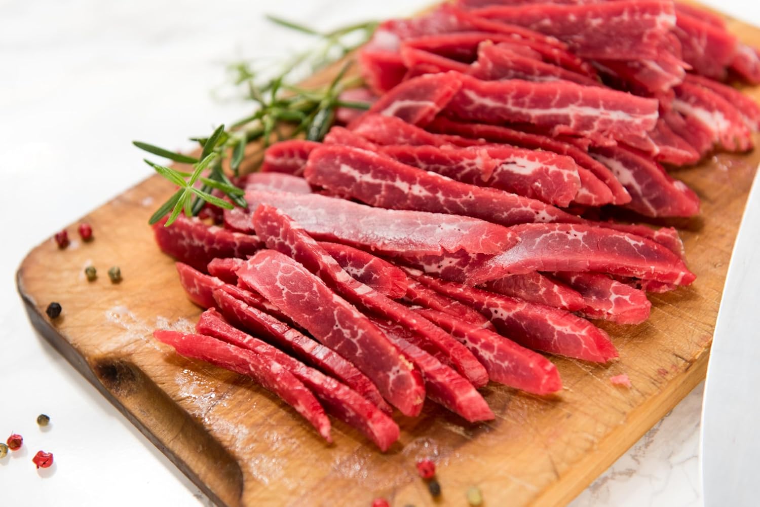 Beef Jerky Slicer Kit | Knife & Meat Slicing Cutting Board