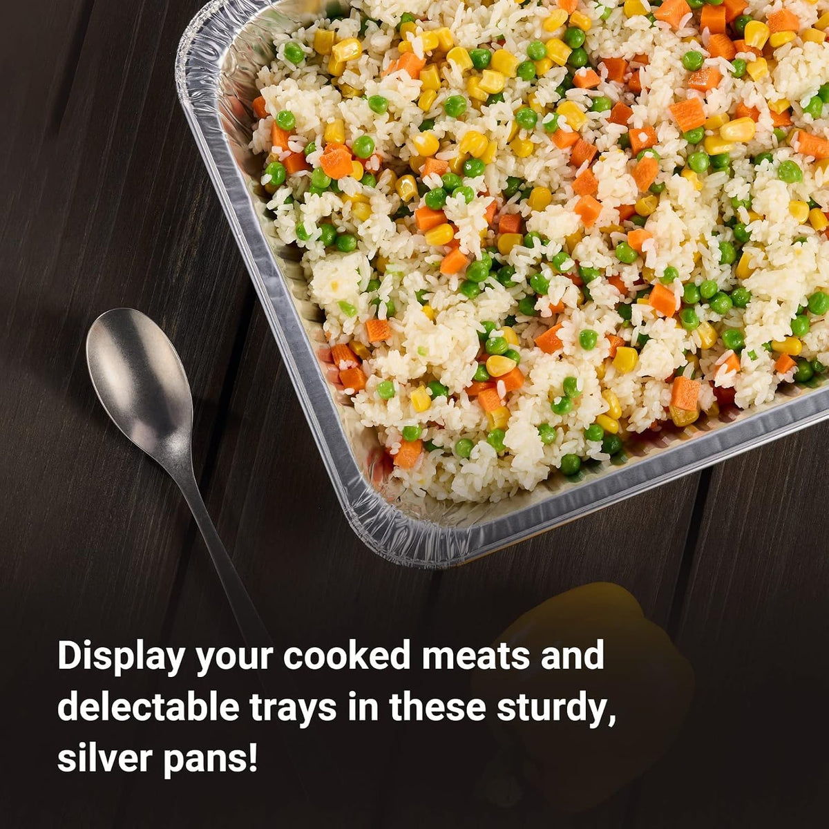 Aluminum Pans With Lids Half Size 9x13 Extra Heavy Duty, Disposable Foil Pans For Baking (25 Sets)
