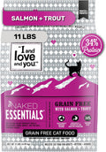 Naked Essentials Dry Cat Food, Salmon & Trout | 11lb