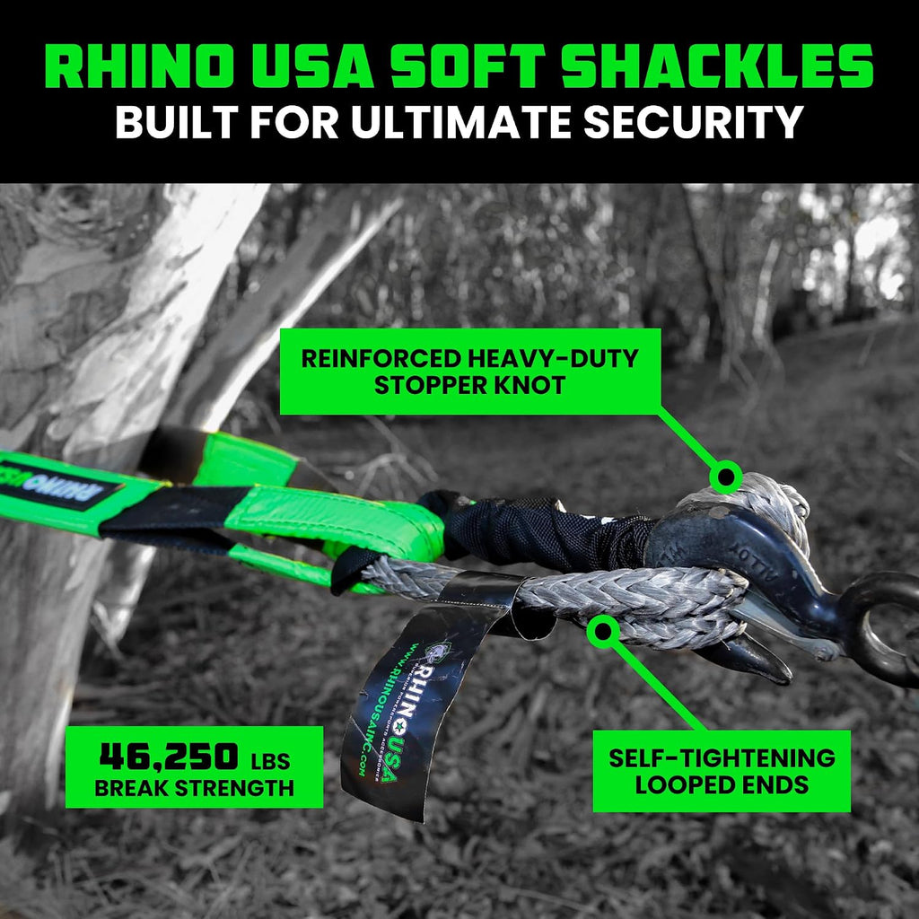 Synthetic Soft Shackle Rope (2-Pack) - 44,050lb Offroad Recovery