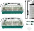 Seed Starter Tray with Grow Light, 80 Cells Seed Starter Kit with Humidity Dome, Adjustable Brightness Plant Starter