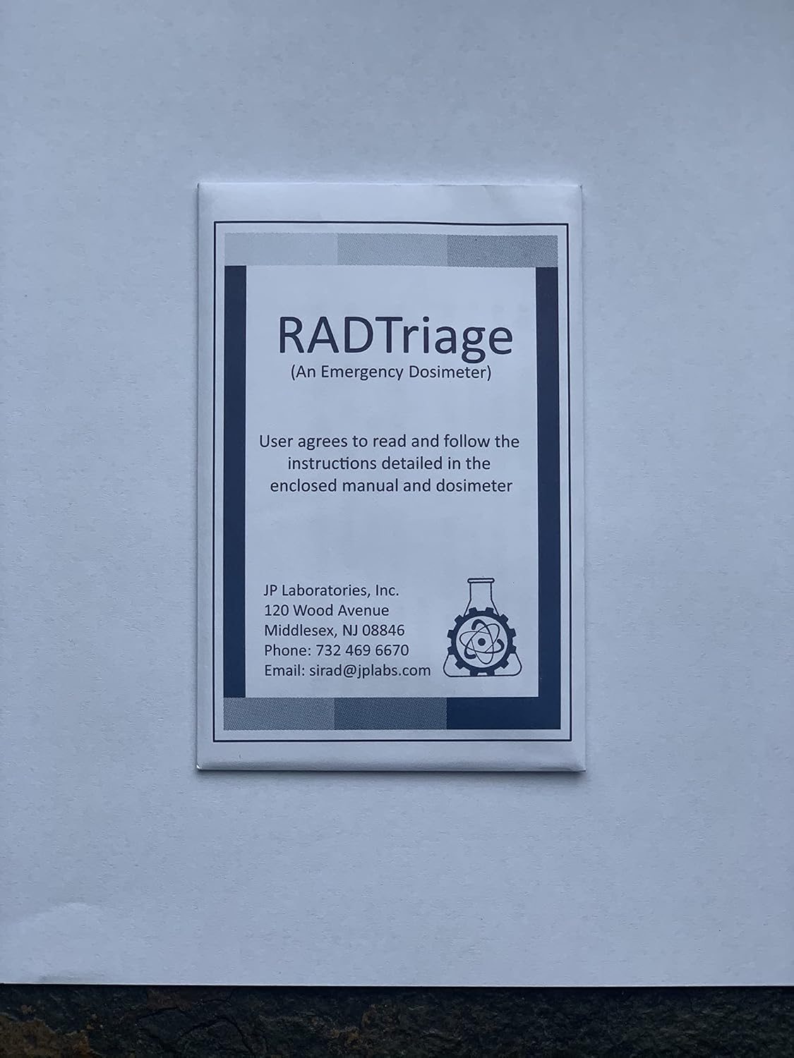 RADTriage FIT Personal Radiation Detector for Wallet or Pocket,Nuclear Radiation Detector,Electromagnetic Field