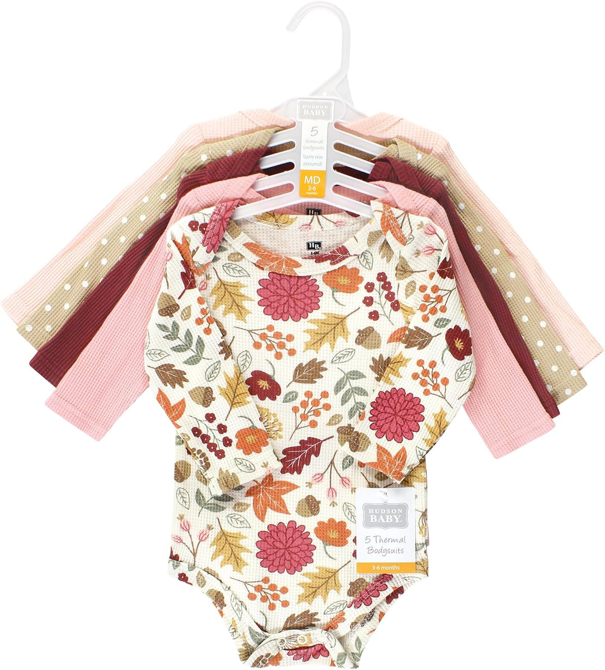 Unisex Baby Thermal Long Sleeve Bodysuits
