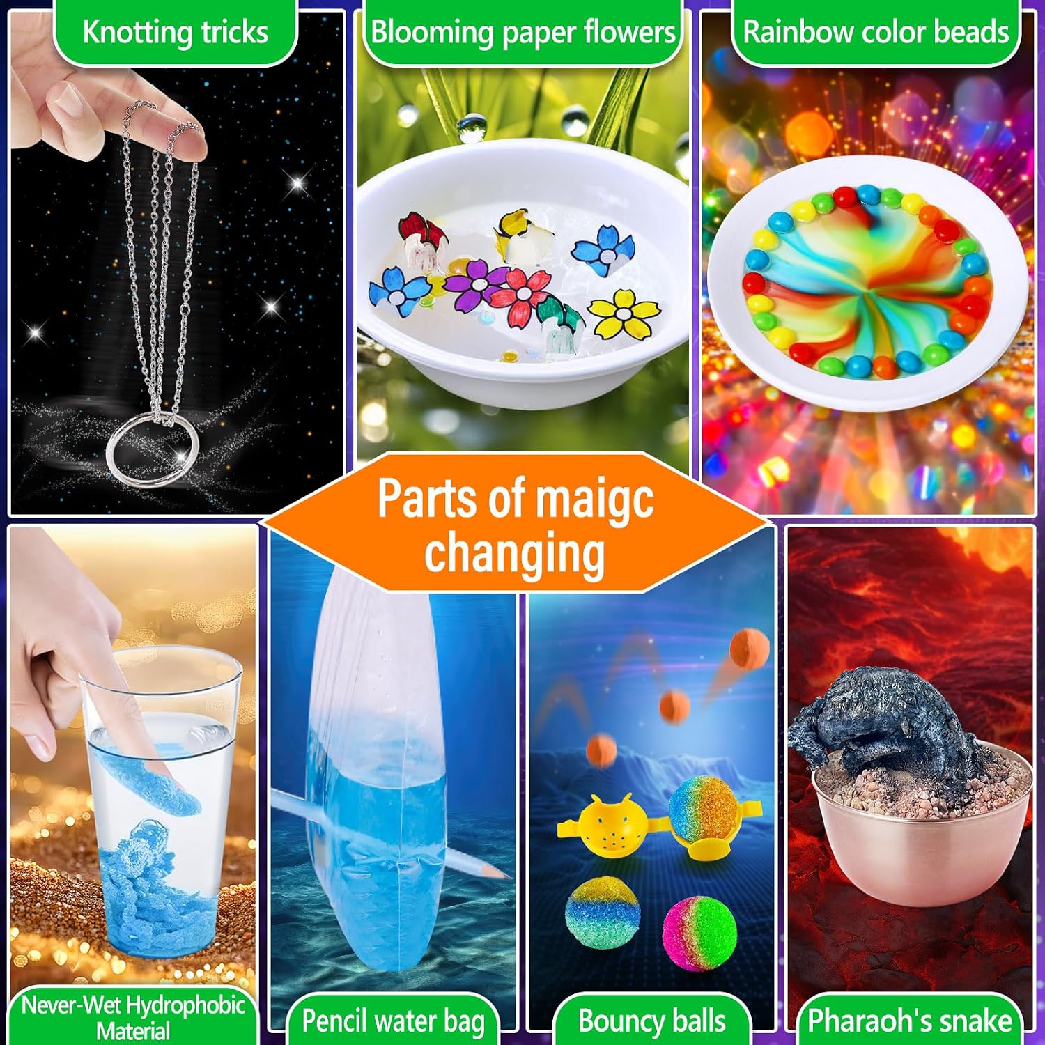 230 Experiments Science Kit for Kids Chemistry Set | S.T.E.M Toys, Crystal Growing, Physics, Slime, Volcano