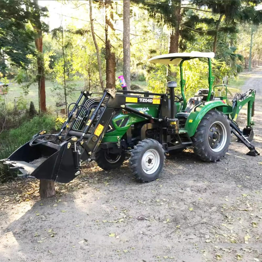 Multi-function Backhoe Loader, 4 Wheel Drive Hydraulic Excavator Loader, Earthmoving Equipment for Farm, Building
