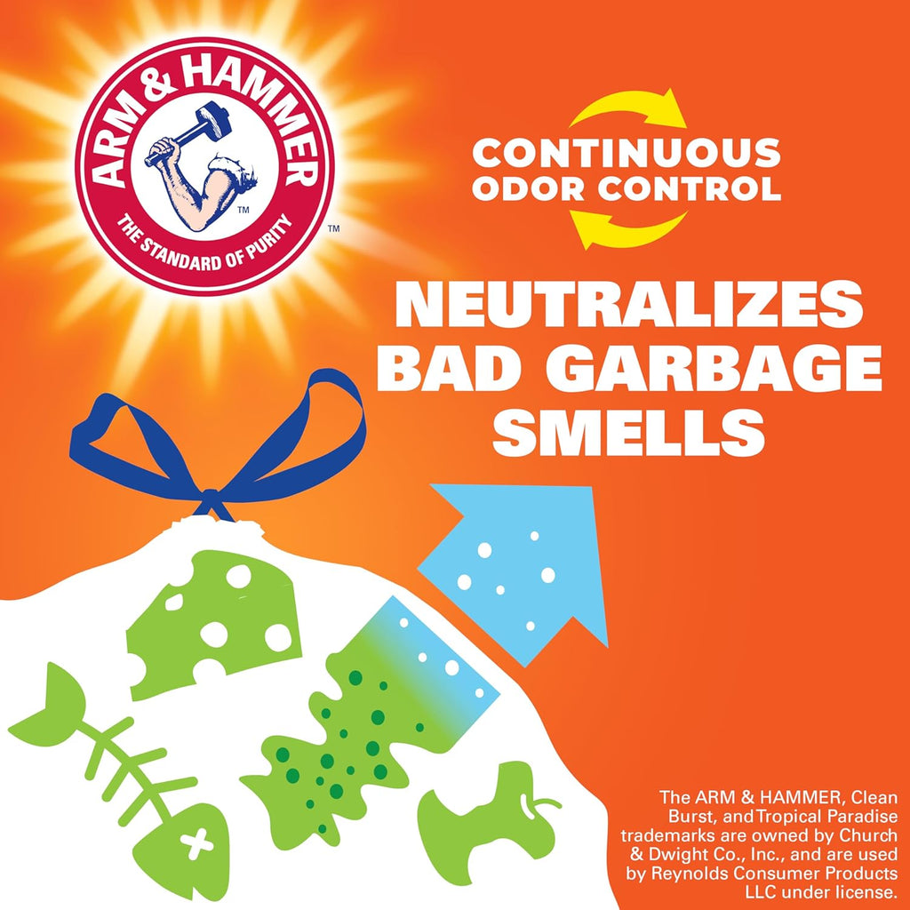 Ultra Strong 13 Gal Kitchen Trash Bags, Lavender Vanilla, 110ct | Bulk Pack, 13G Tall White Trash Bags with