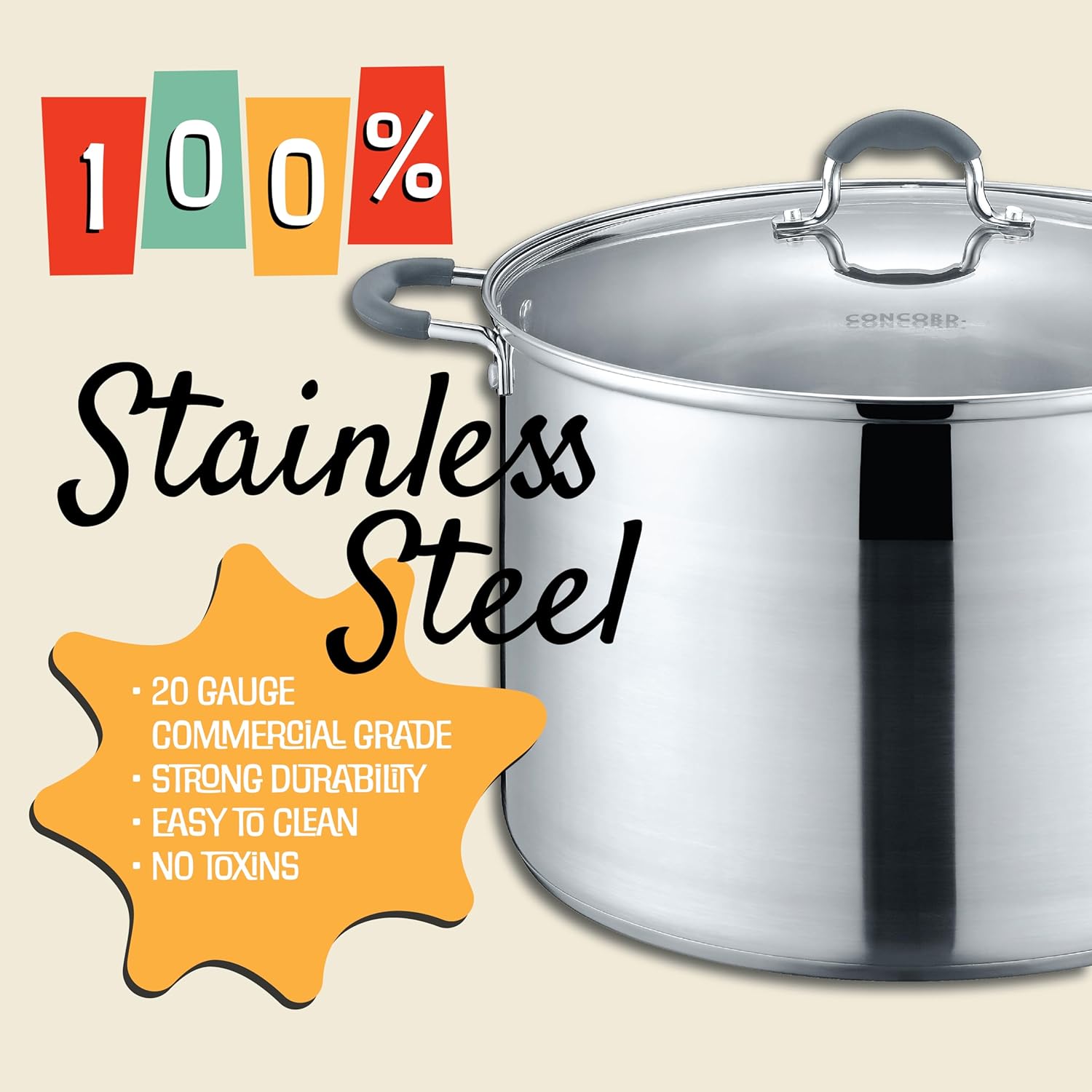 20 Quart Stainless Steel Canning Pot Set. Includes Canning Rack, Tongs, Jar Lifter, Funnel, Wrench, Lid Lifter