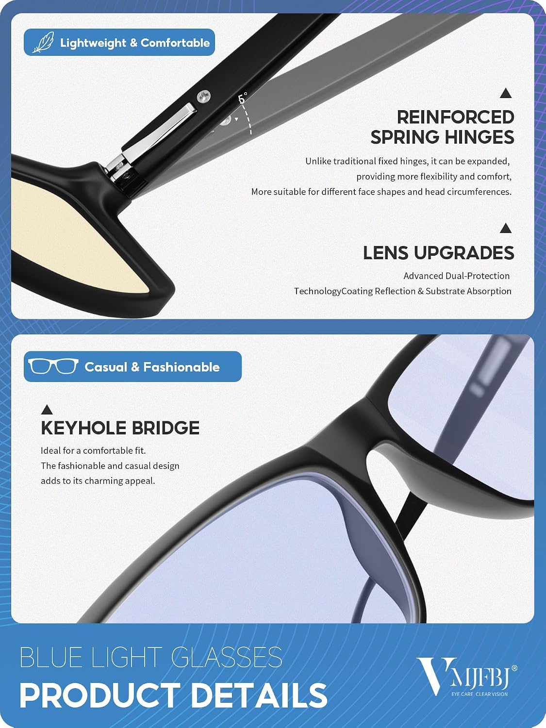 Blue Light Blocking Glasses For Men Women Computer Screen Glasses | Blue Light Glasses, Computer Use, Lightweight