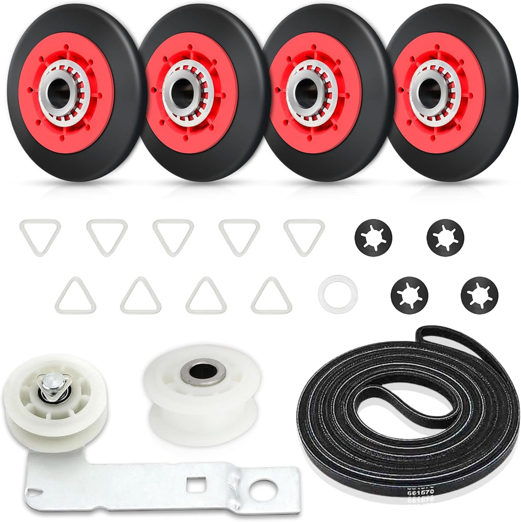 For Maytag Whirlpool WED9150WW1 MEDC215EW1 MEDB835DW3 Dryer Maintenance Kit
