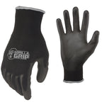 Work Gloves, XLarge, 15 Pair, Black and Gray