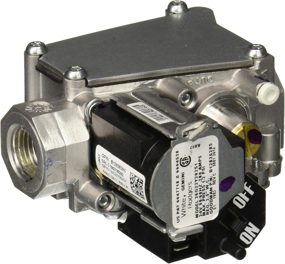 Goodman B1282628S Gas Valve Assembly