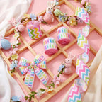 6 Rolls 30 Yards Pastel Easter Wired Ribbons Edge, 2 Inch