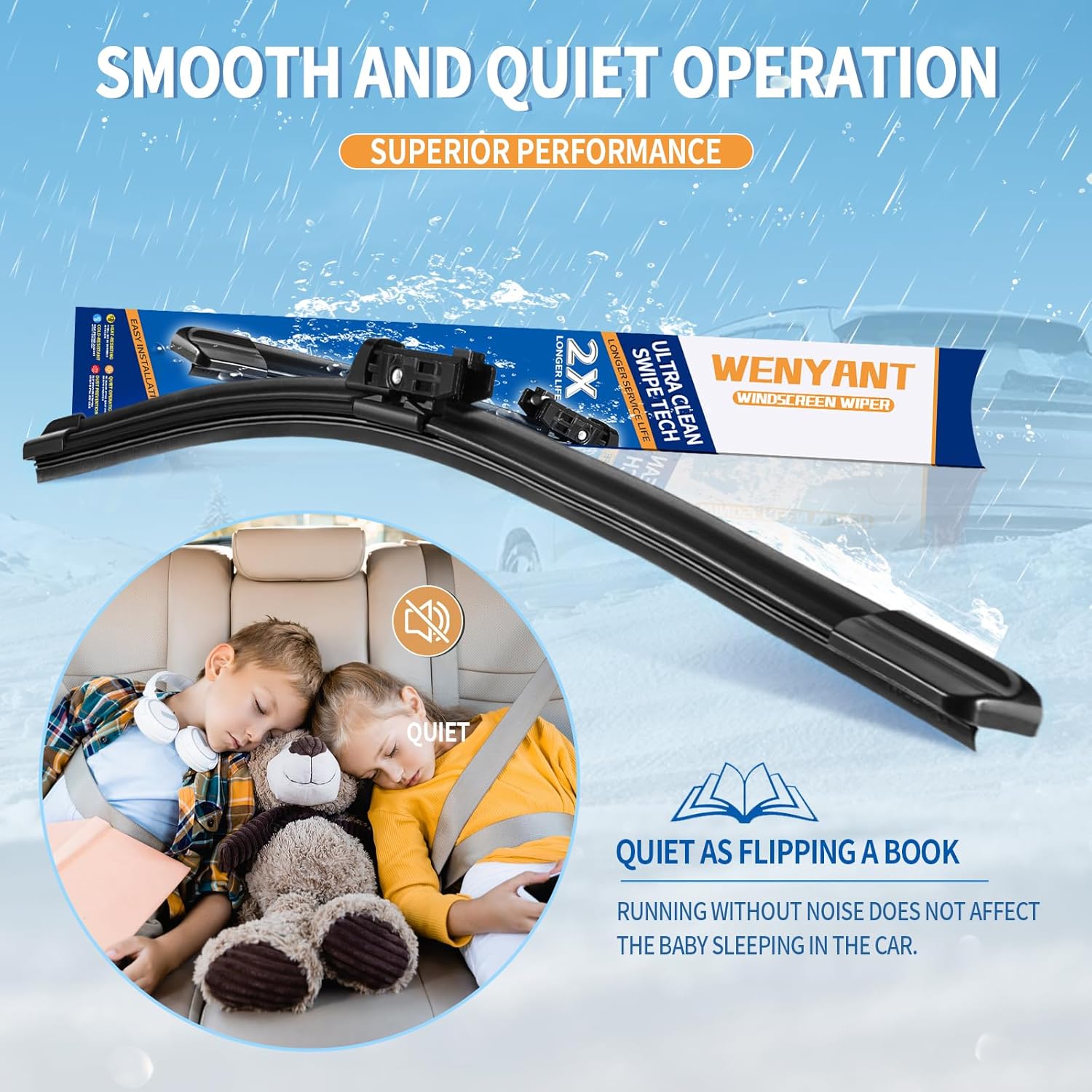 24"/21" Windshield Wipers Compatible with GMC Acadia 2007-2011 Volkswagen Tiguan 2009-2017 Front Wiper Blades for My
