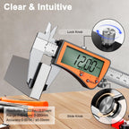 Preciva Digital Caliper 6 inch,Rechargeable Caliper with Oversized