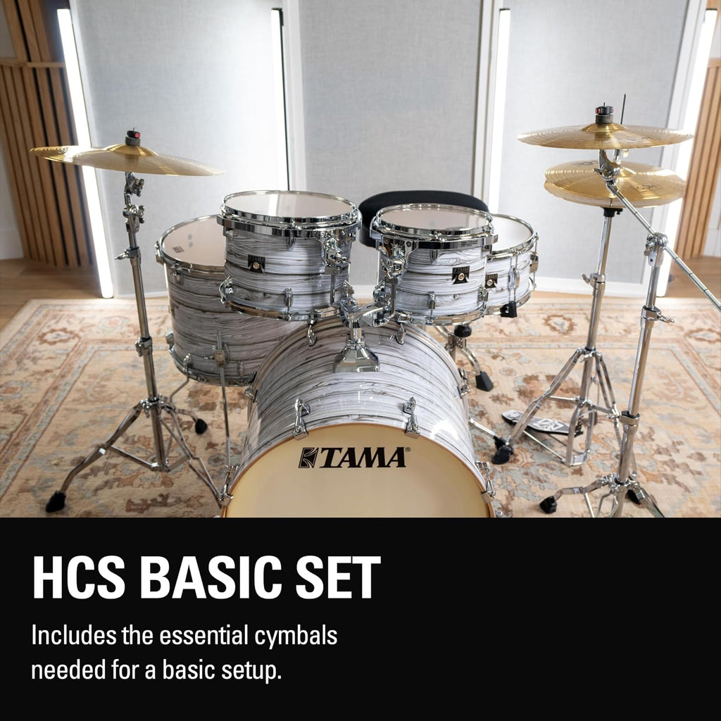 Meinl Cymbal Set Box Pack with 14” Hihats, 18” Crash/Ride, Plus a FREE 14” Crash – HCS Traditional Finish Brass –