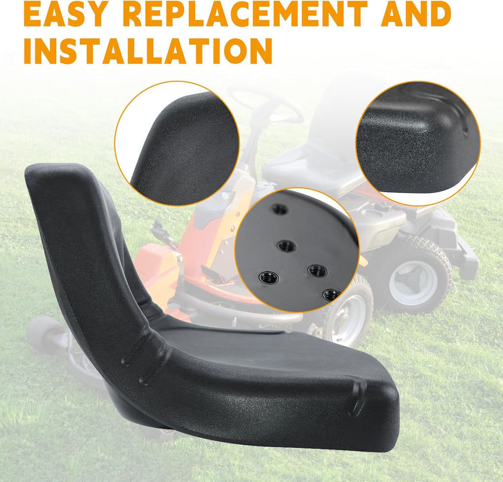 Lawn Mower Garden Tractor Seat Black