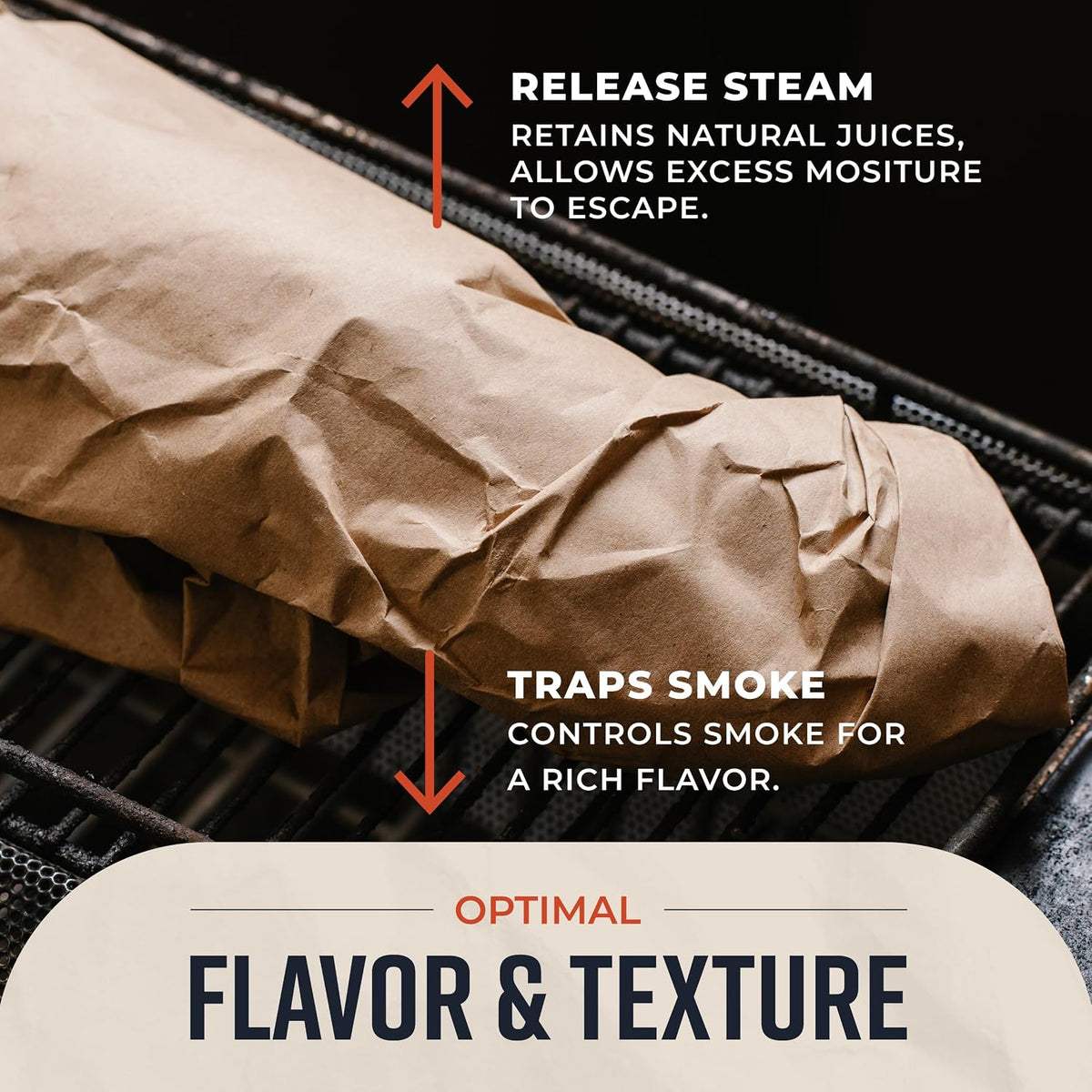 24 Inch x 175 Feet, Brown Butcher Paper Roll, Unbleached, Uncoated, Unwaxed, Food-Grade, Wide Kraft Paper for BBQ